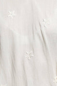 Load image into Gallery viewer, V-neck Long Sleeve Floral Embroidered Cotton Woven Top
