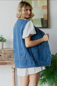 Load image into Gallery viewer, The Essential Everyday Vest — Denim & Black