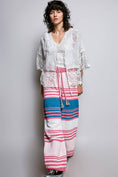 Load image into Gallery viewer, 1/2 Sleeve Lace Ruffle Trim Opening Solid Crochet Cardigan
