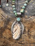 Load image into Gallery viewer, Hand Carved Bone Horse Statement Necklace