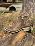 Load image into Gallery viewer, Liberty Black Ankle Boot in Distressed Brown