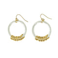 Load image into Gallery viewer, Dangling Circlet Hoops - Silver