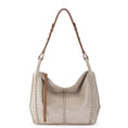 Load image into Gallery viewer, Los Feliz Hobo - Leather - Sand Sparkle Suede