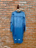 Load image into Gallery viewer, Lightweight Chambray Star Patch Button-Up Dress