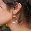 Load image into Gallery viewer, Dangling Circlet Hoops - Gold
