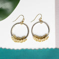Load image into Gallery viewer, Dangling Circlet Hoops - Silver