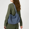 Load image into Gallery viewer, Los Feliz Hobo - Leather - Sand Sparkle Suede
