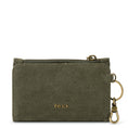 Load image into Gallery viewer, Encino Essential Wallet - Leather - Moss Suede