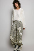 Load image into Gallery viewer, V-neck Long Sleeve Floral Embroidered Cotton Woven Top