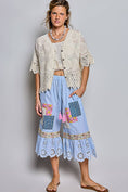 Load image into Gallery viewer, Crochet Trim Neckline Short Sleeve Jacket Top