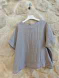 Load image into Gallery viewer, Ref-17831 BOW BLOUSE 100% LINEN
