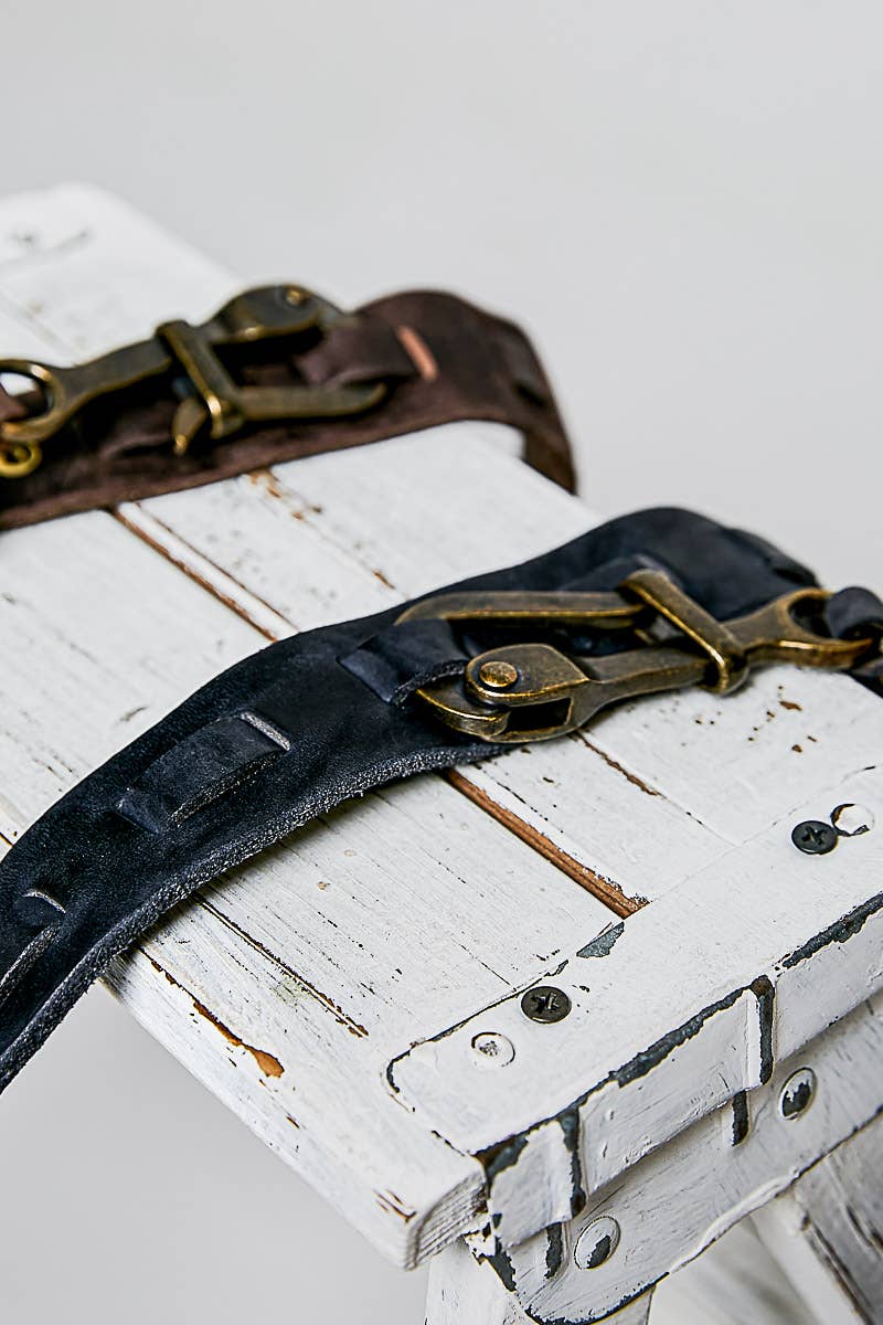 Rugged Handcrafted Vintage Genuine Leather Belt