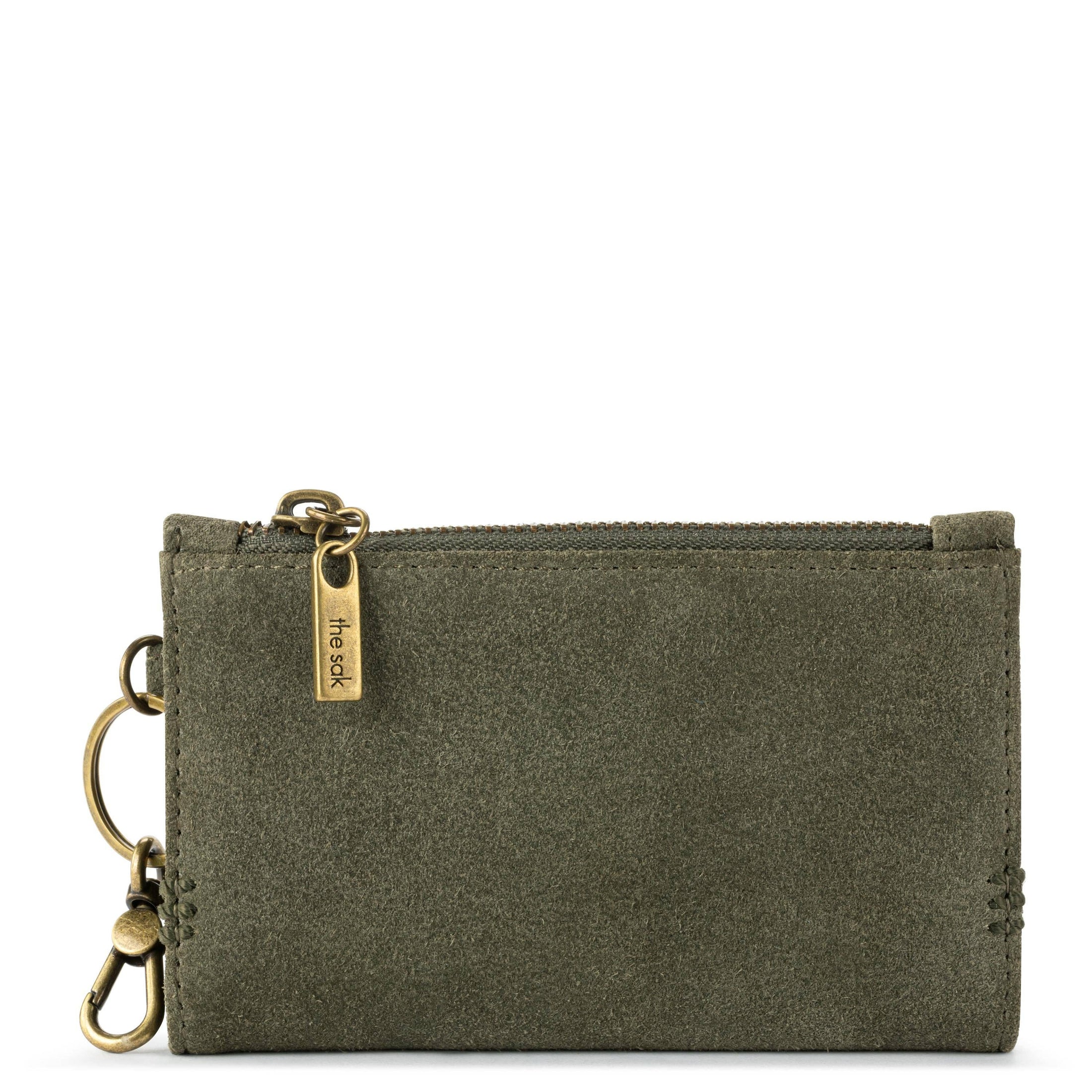 Encino Essential Wallet - Leather - Moss Suede