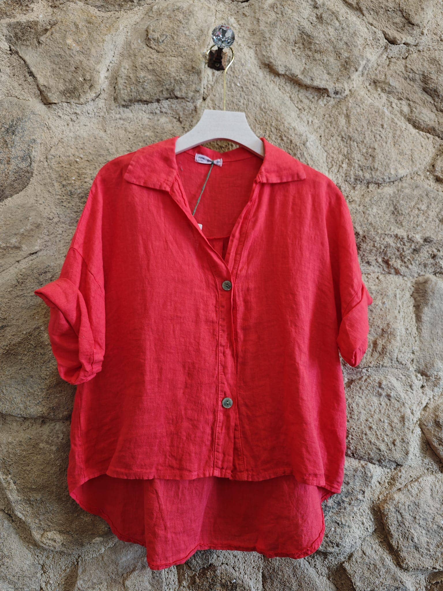 Ref-83737 100% LINEN SHIRT