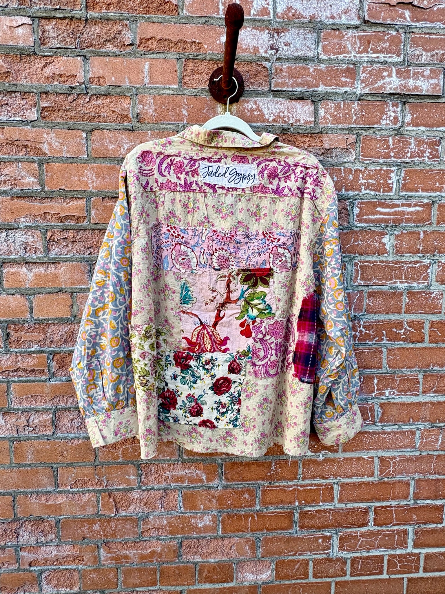 Floral Gardens Walks Top by Jaded Gypsy - Boho Patchwork Top