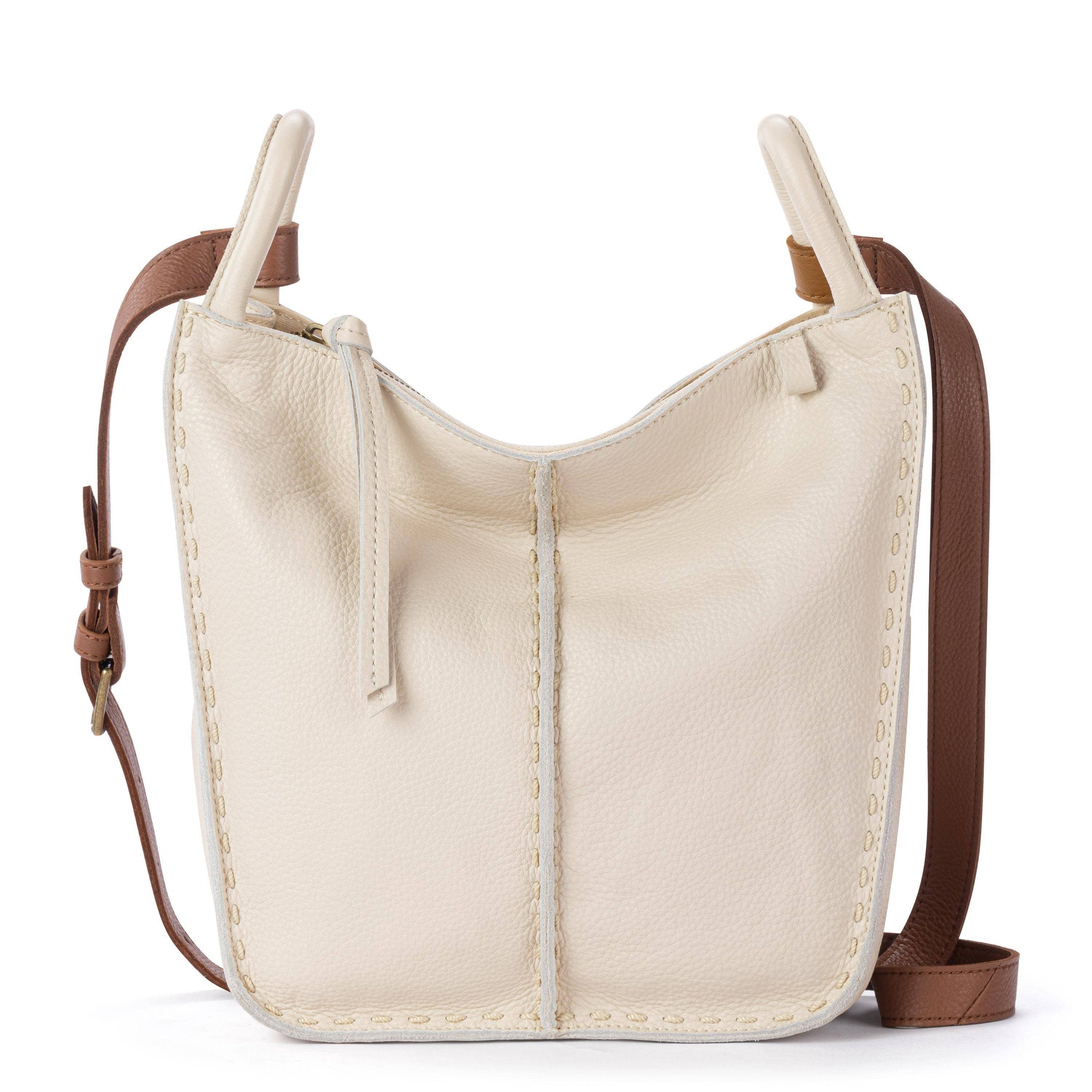 Los Feliz Crossbody - Leather - Neutral Suede Block