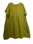 Load image into Gallery viewer, 56462 THICK LINEN DRESS
