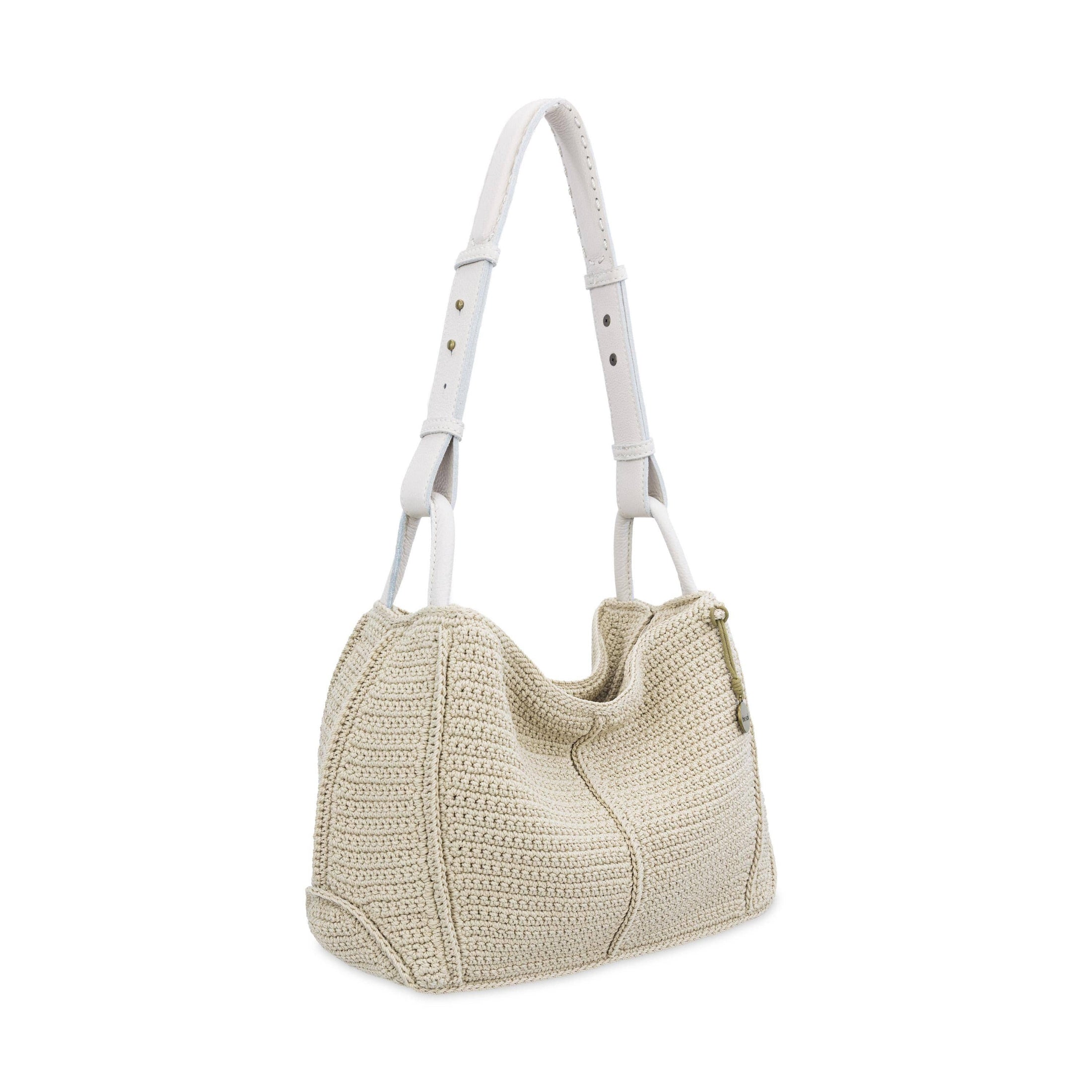 Los Feliz Hobo - Leather - Sand Sparkle Suede