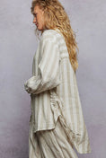 Load image into Gallery viewer, POL Striped Linen Top
