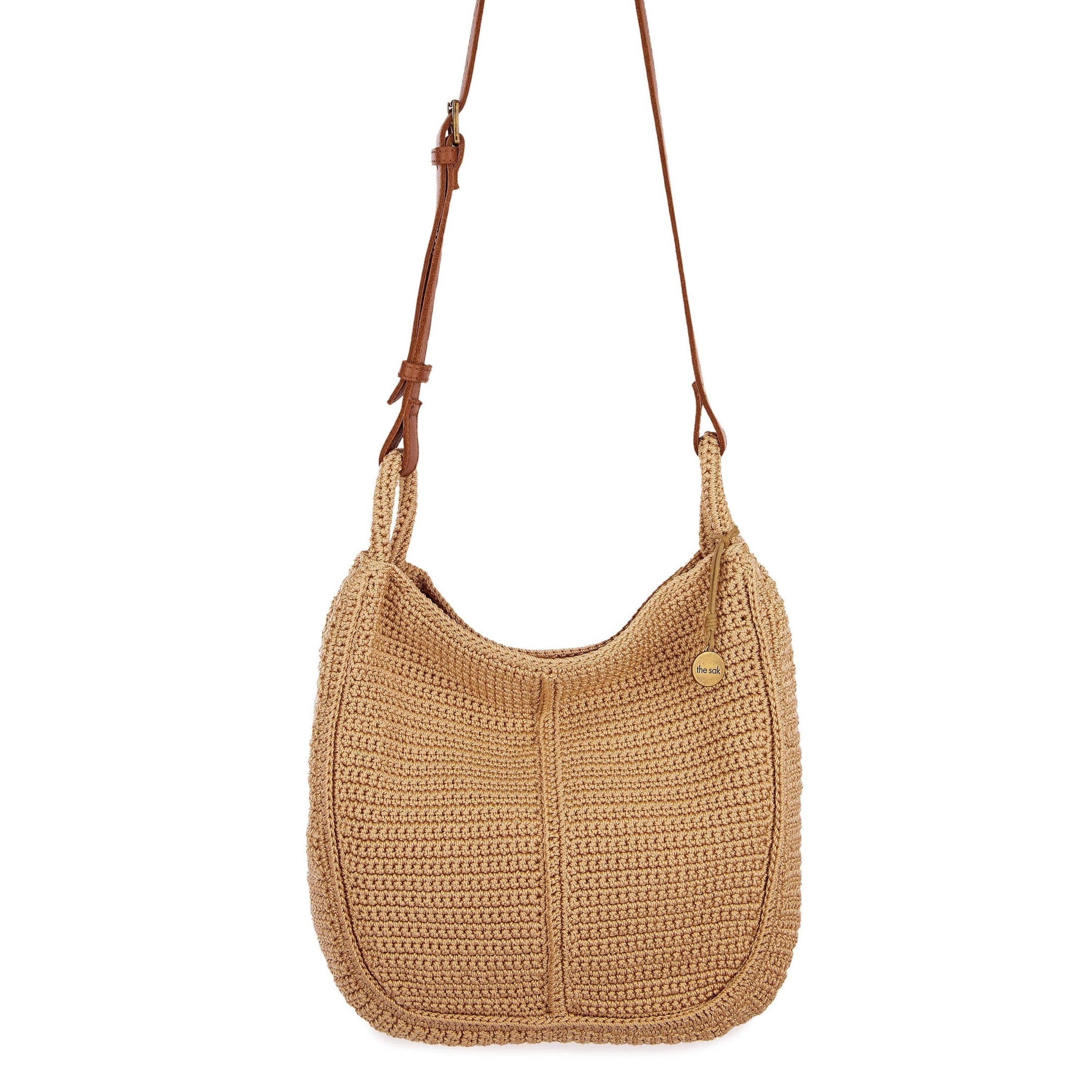 Los Feliz Crossbody - Leather - Neutral Suede Block