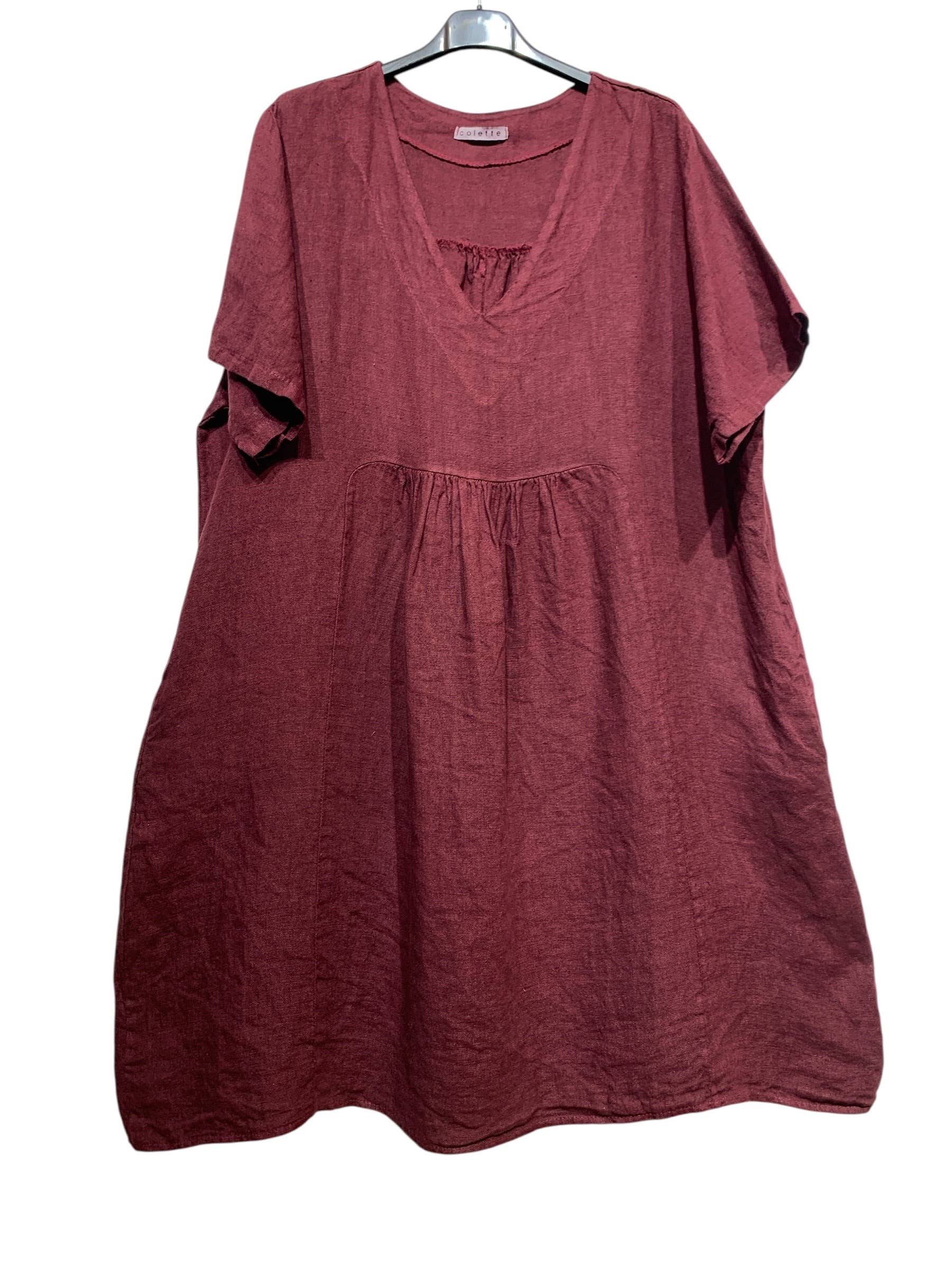 56462 THICK LINEN DRESS