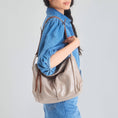 Load image into Gallery viewer, Los Feliz Hobo - Leather - Sand Sparkle Suede

