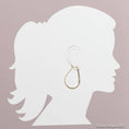 Load image into Gallery viewer, Mixed Metal Kidney Hoop Earrings
