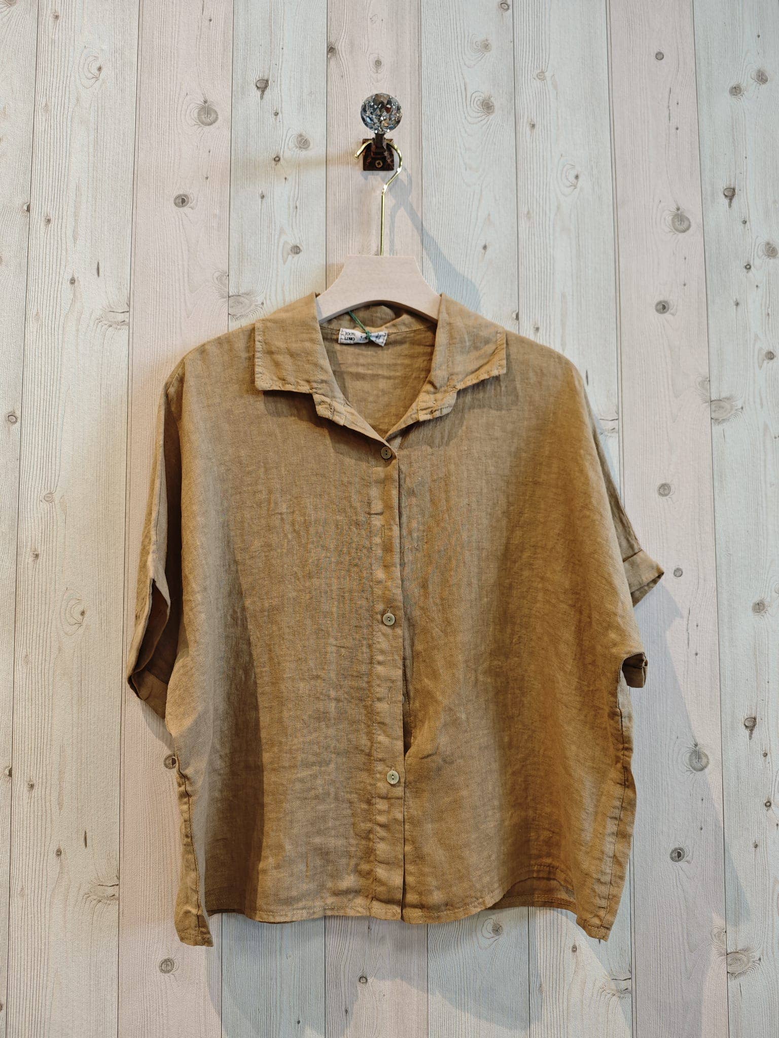 Ref-83531 100% LINEN SHORT-SLEEVE SHIRT
