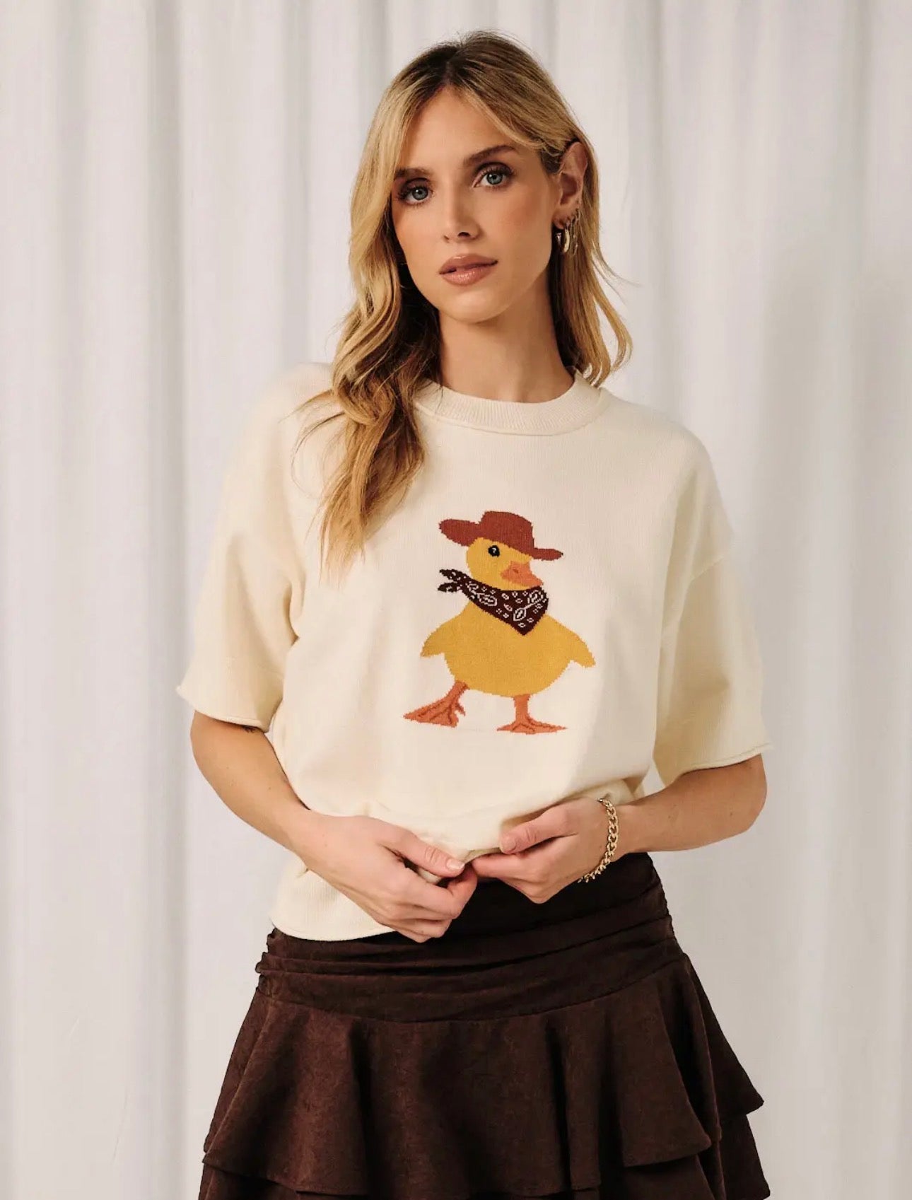 Cowboy Duck Sweater