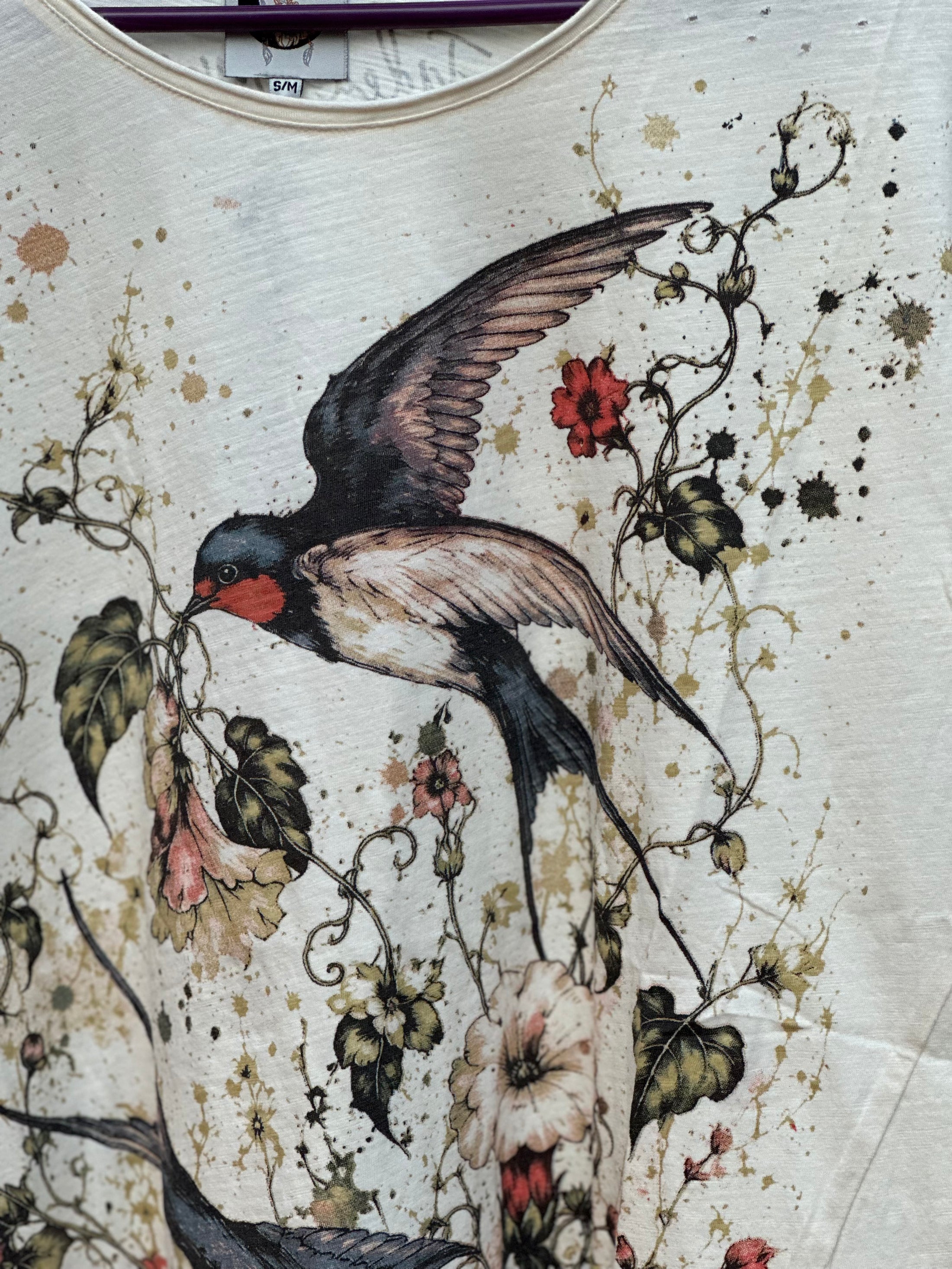 Moondance Tee in Garden Flight by Jaded Gypsy