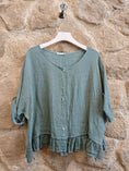 Load image into Gallery viewer, Ref-764 BASIC SHORT BLOUSE 100% LINEN
