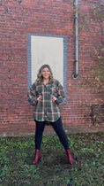 Load image into Gallery viewer, Oversized Cotton Flannel in Pine
