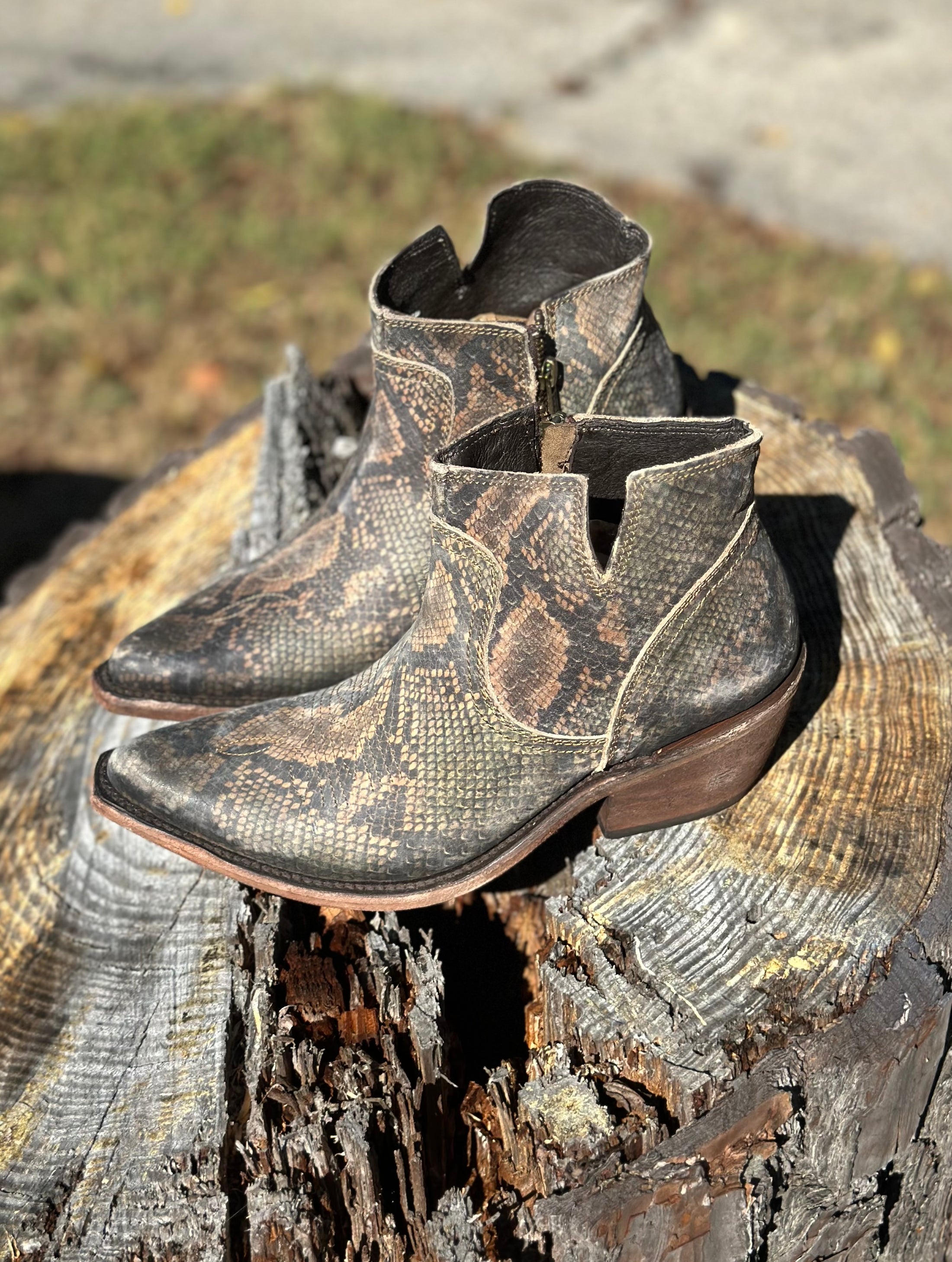 Liberty Black Boots - Python