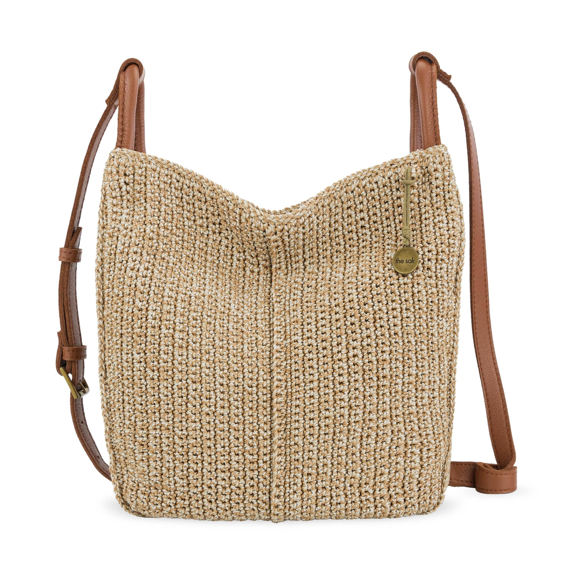 Los Feliz Crossbody - Leather - Neutral Suede Block