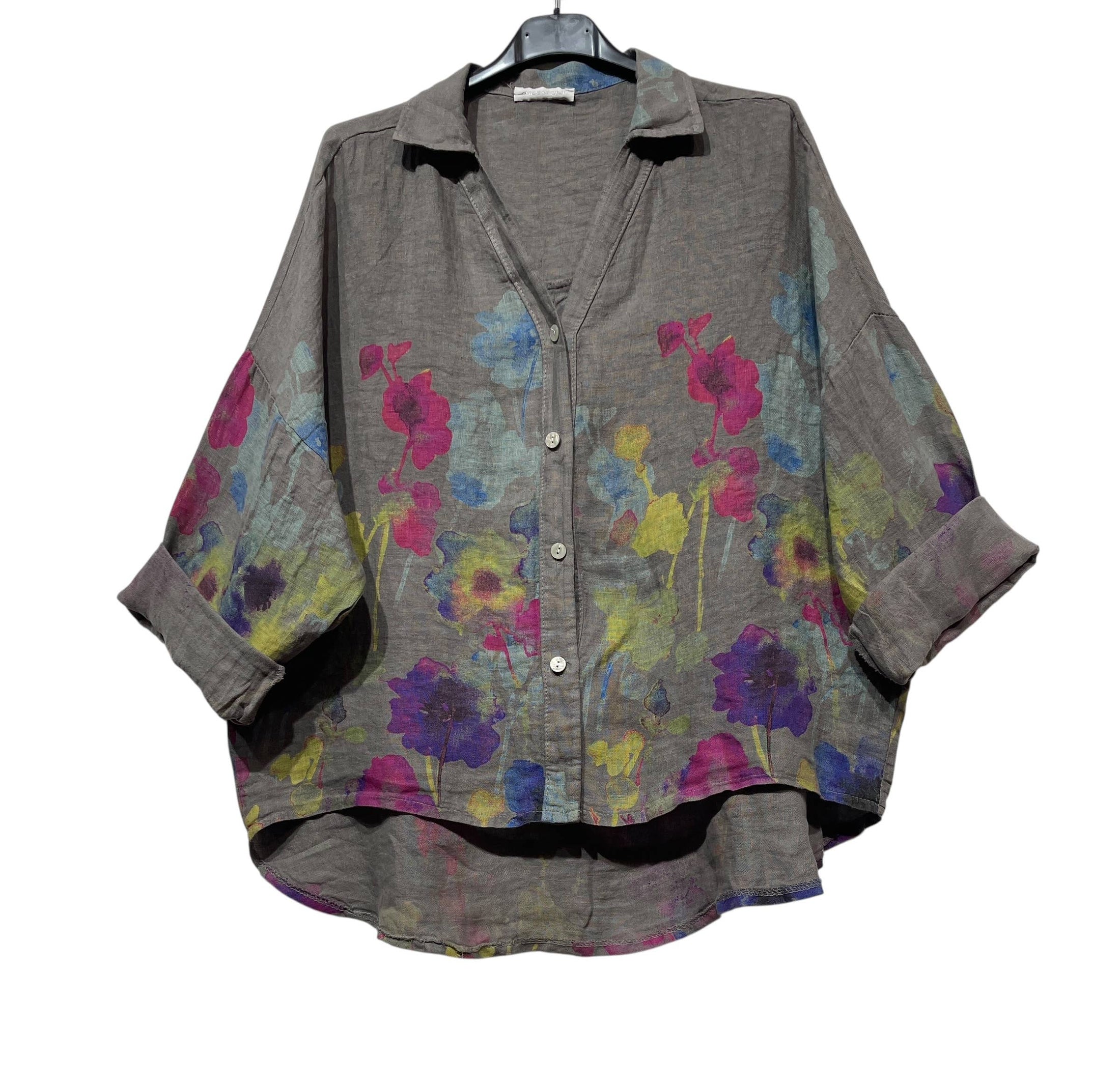 48902 LINEN SHIRT SPRING SUMMER CLOTHING 🌹 🌸