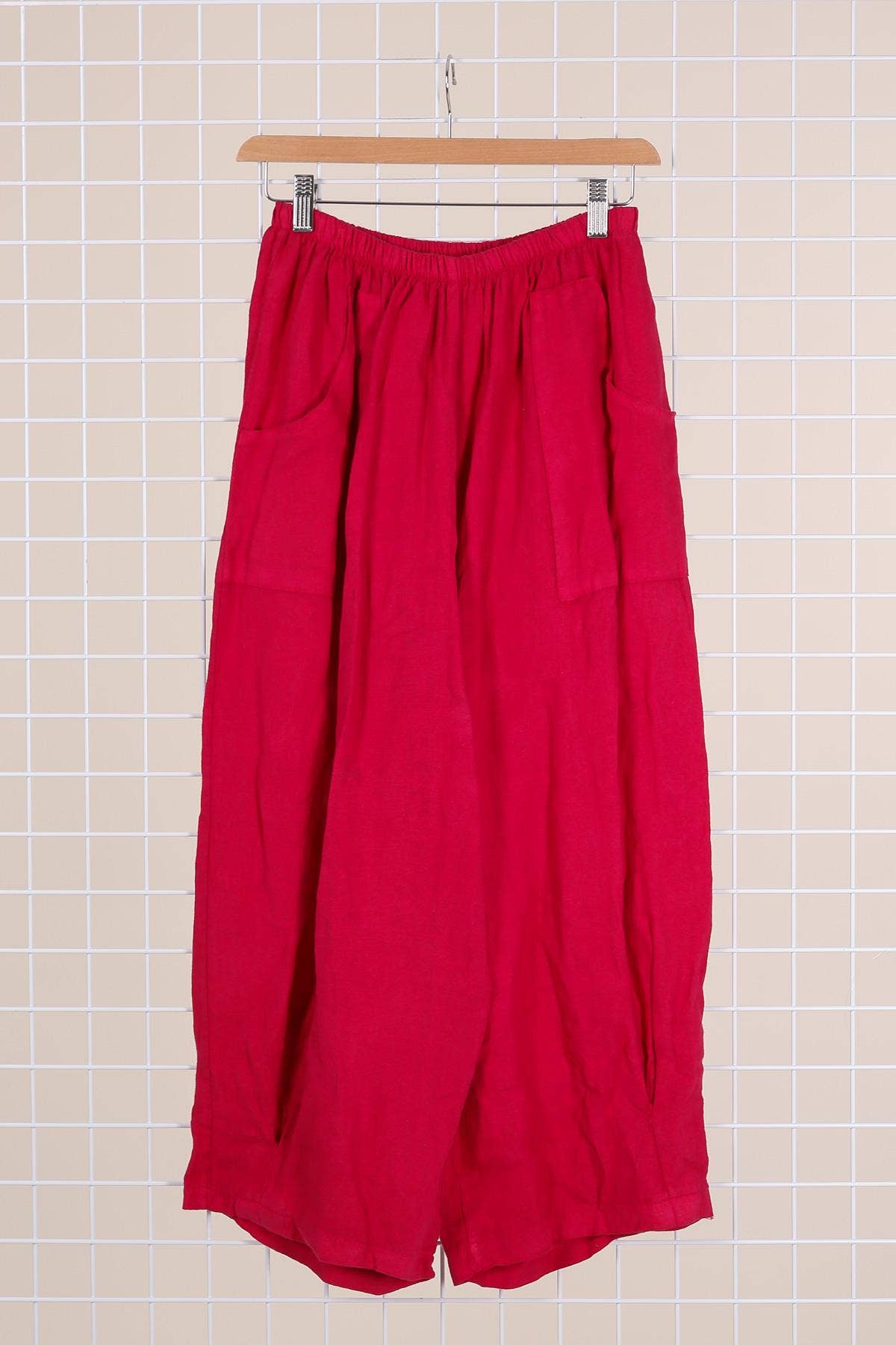 3536 PLUS SIZE TROUSER 100% LINEN