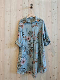 Load image into Gallery viewer, Ref-20272 SHORT PRINTED DRESS 100% LINEN
