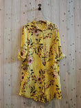 Load image into Gallery viewer, Ref-20272 SHORT PRINTED DRESS 100% LINEN
