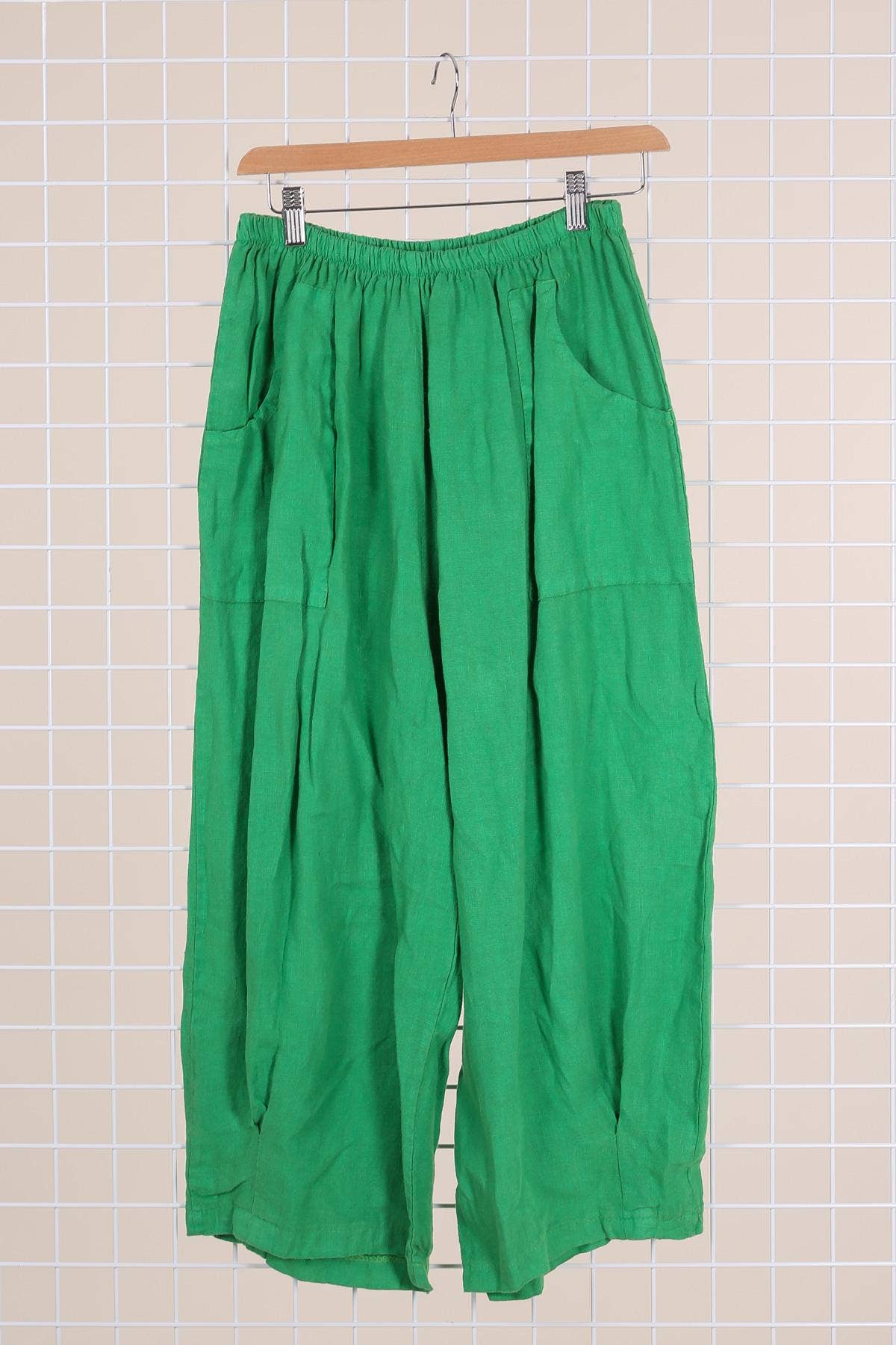 3536 PLUS SIZE TROUSER 100% LINEN