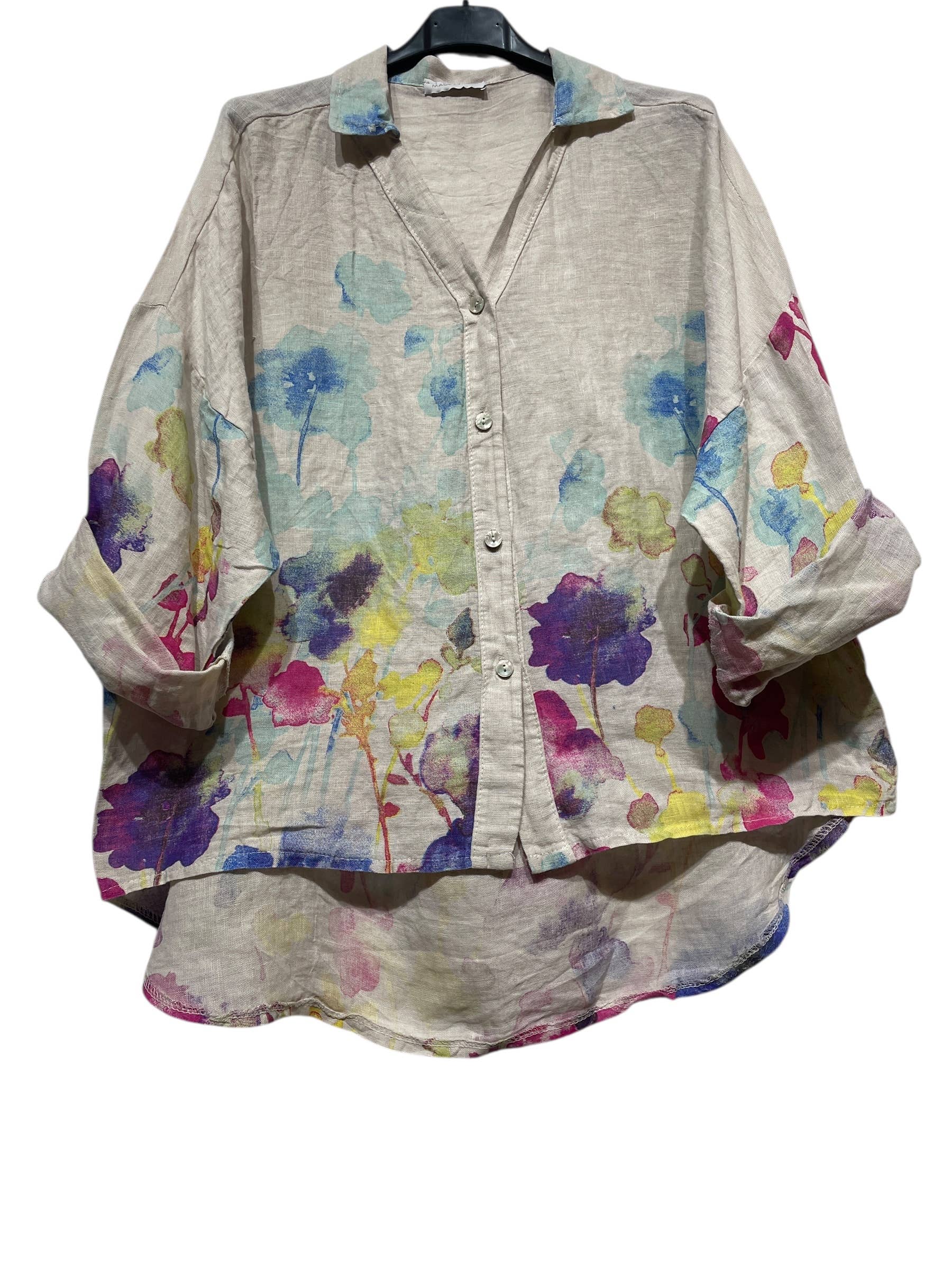48902 LINEN SHIRT SPRING SUMMER CLOTHING 🌹 🌸