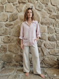 Load image into Gallery viewer, Ref-18255 PRINTED 100% LINEN SHIRT

