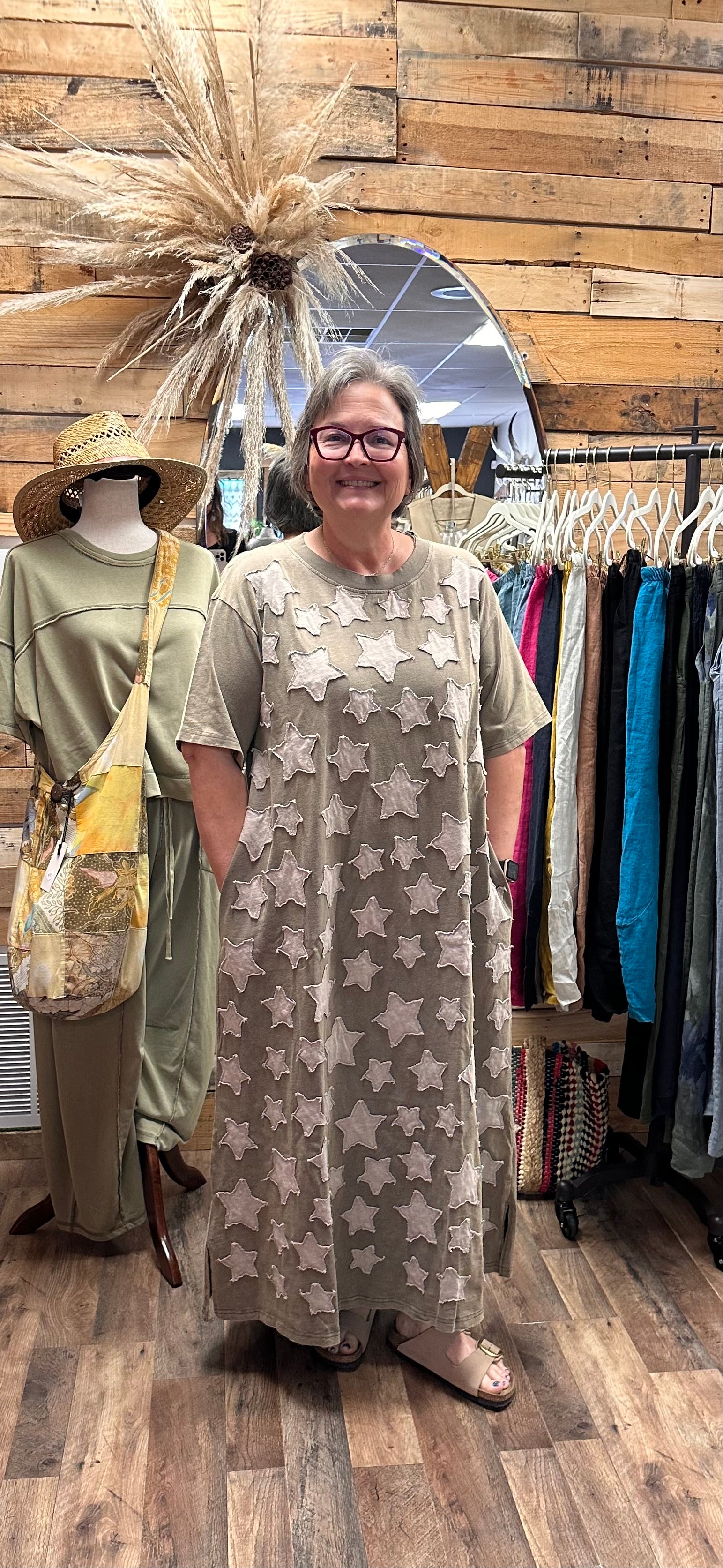 Star Patch T-Shirt Dress by BlueVelvet