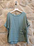 Load image into Gallery viewer, Ref-83773  100% LINEN   SIDE-TIE BLOUSE

