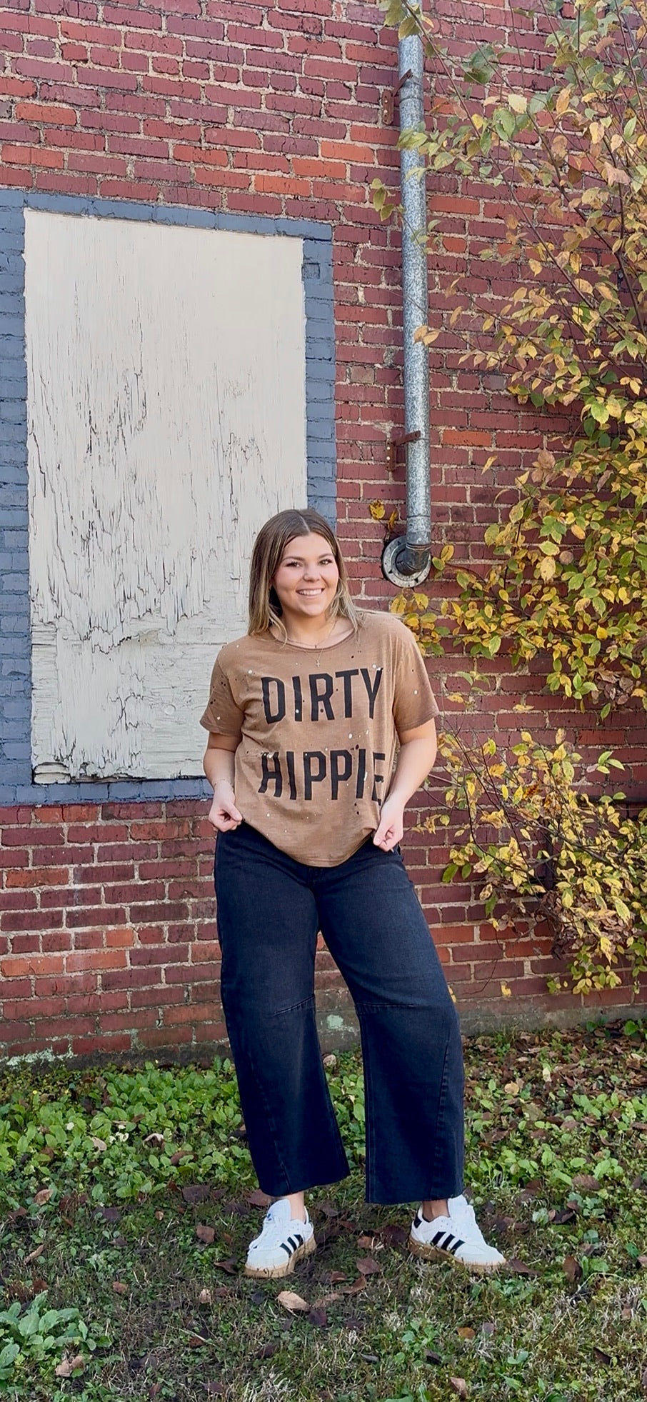 Dirty Hippie Tee by Jaded Gypsy - Chocolate