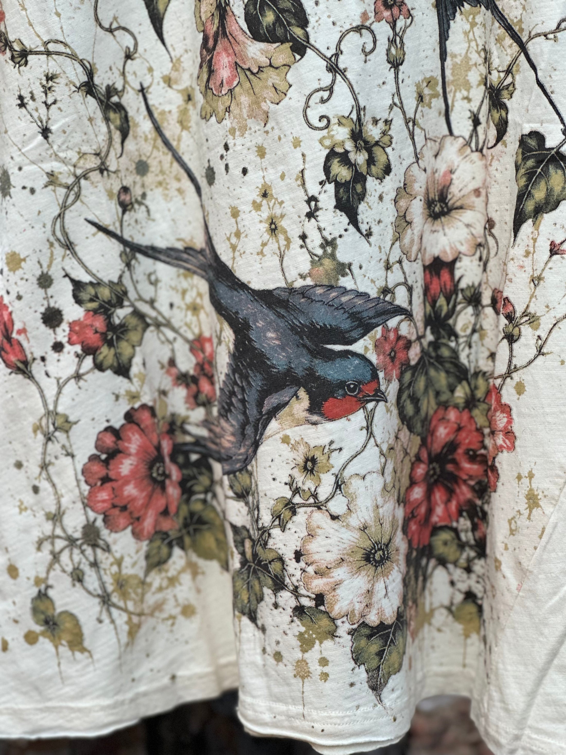 Moondance Tee in Garden Flight by Jaded Gypsy