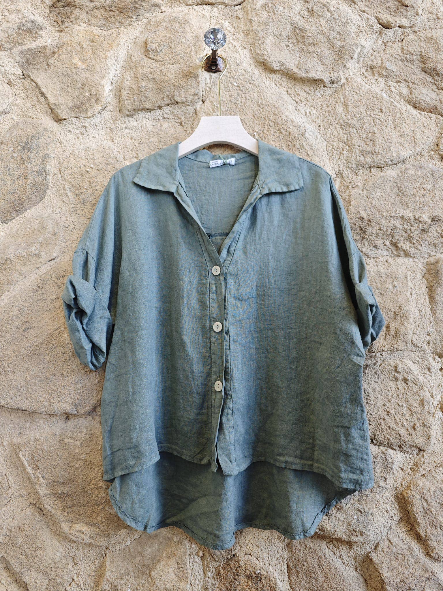 Ref-83737 100% LINEN SHIRT