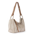 Load image into Gallery viewer, Los Feliz Hobo - Leather - Sand Sparkle Suede
