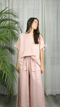 Load image into Gallery viewer, Ref-17831 BOW BLOUSE 100% LINEN
