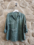 Load image into Gallery viewer, Ref-18255 PRINTED 100% LINEN SHIRT
