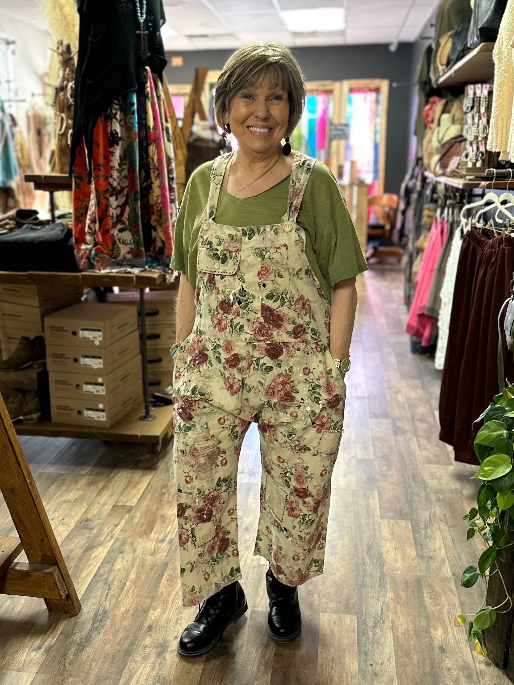 Endless Travels Overalls in Rose by Jaded Gypsy
